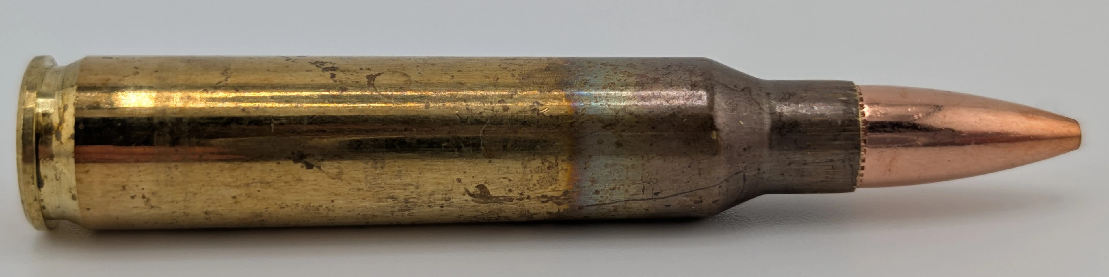 A 5.56 Black Hills 77gr OTM cartridge